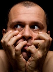Man in fear